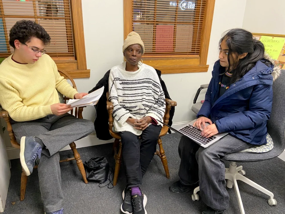 ESWA benefit advocate assists a member in locating services from public and private agencies