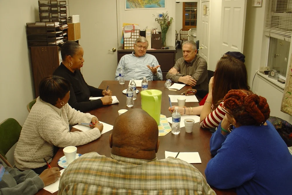 A volunteer attorney presents on topics of interest to members and will also provide private consultation for legal problems