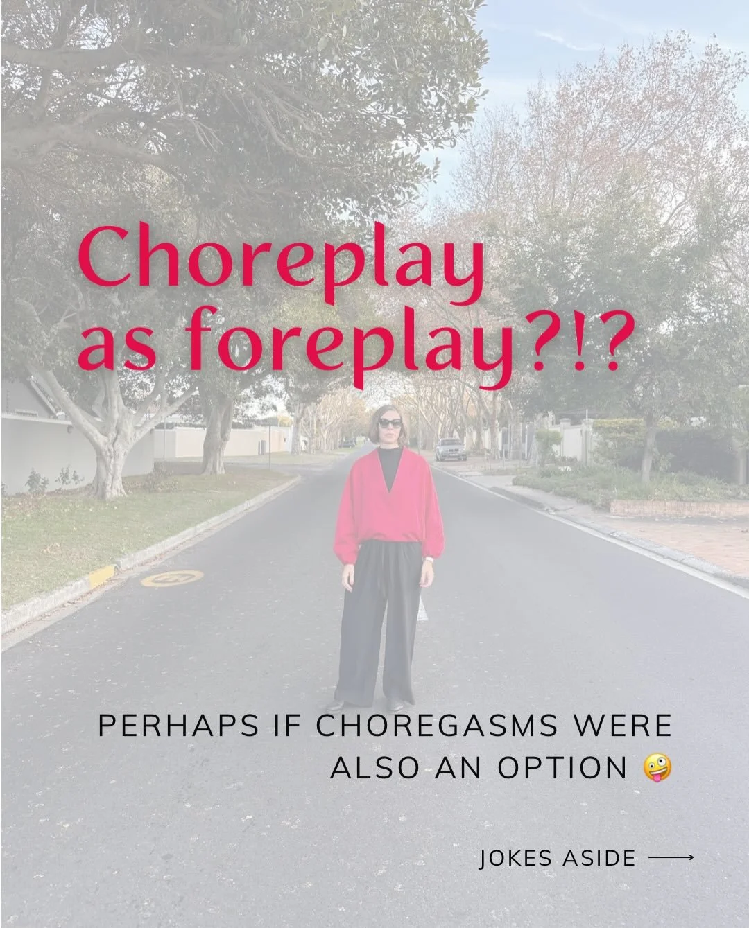 If choreplay would lead to choregasms, you&rsquo;d probably find a lot of us scrubbing that bathroom floor a lot more often 🫠

Swipe to see why I believe the narrative of &lsquo;sexy&rsquo; household chores is ridiculous at best. 

#letstalkaboutit 