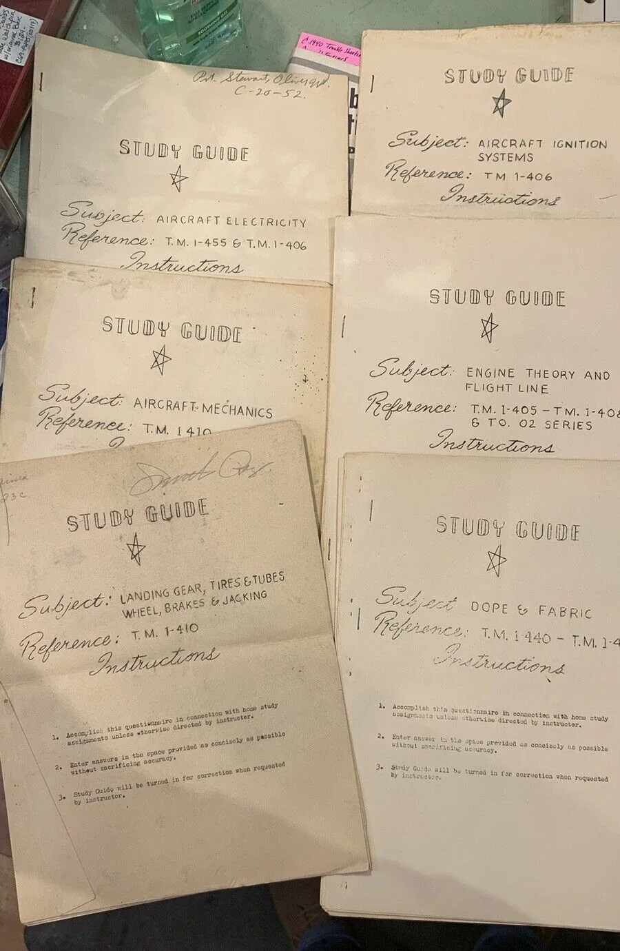 WW2 Military instruc. manuals and instructions papers