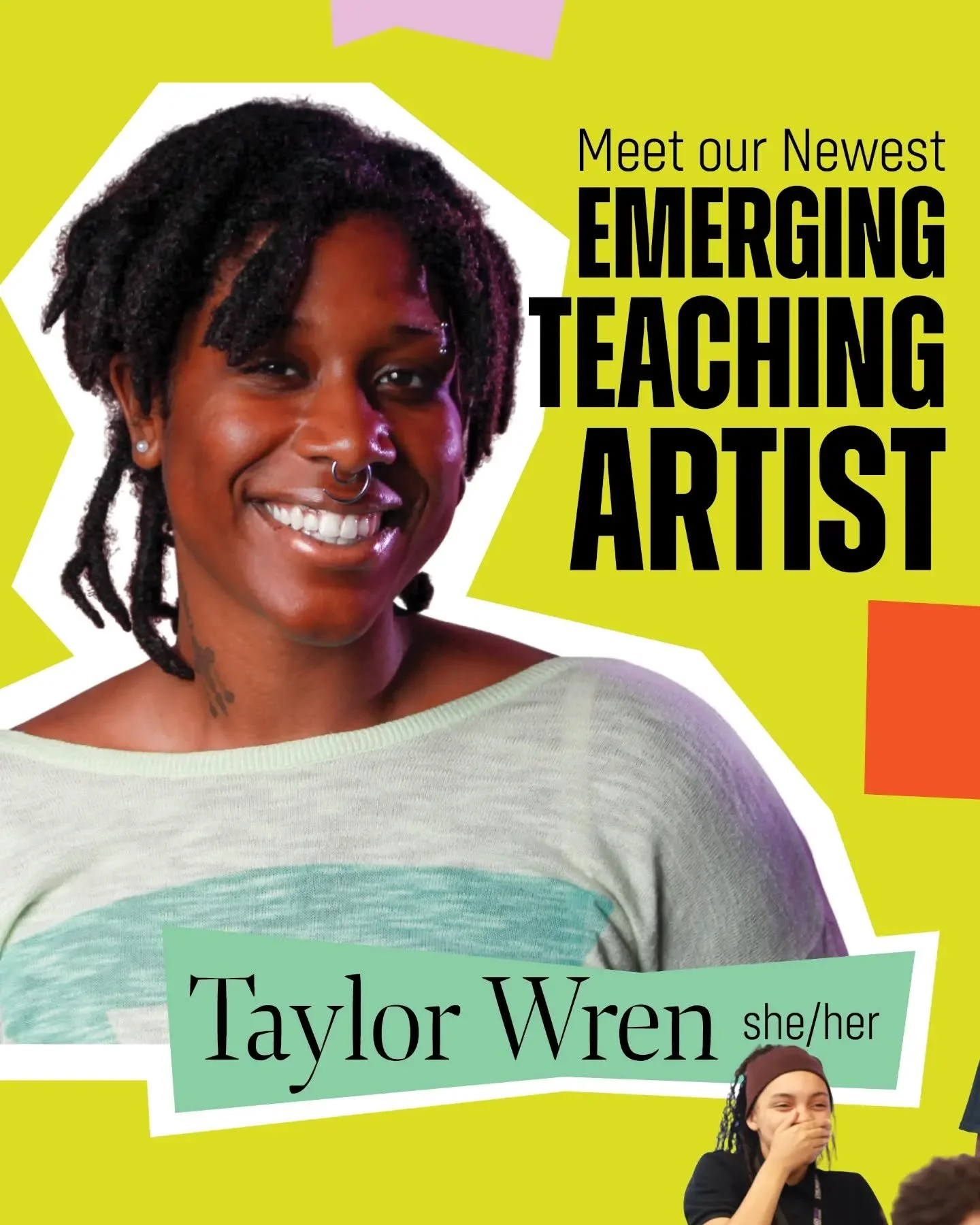 Meet Taylor, our newest ETA with Teen Programs at BUILD and our in-school residency with the Chicago Jesuit Academy! She's already making an impact helping teen artists expand their creative expression using imagination, humor, and artistic technique