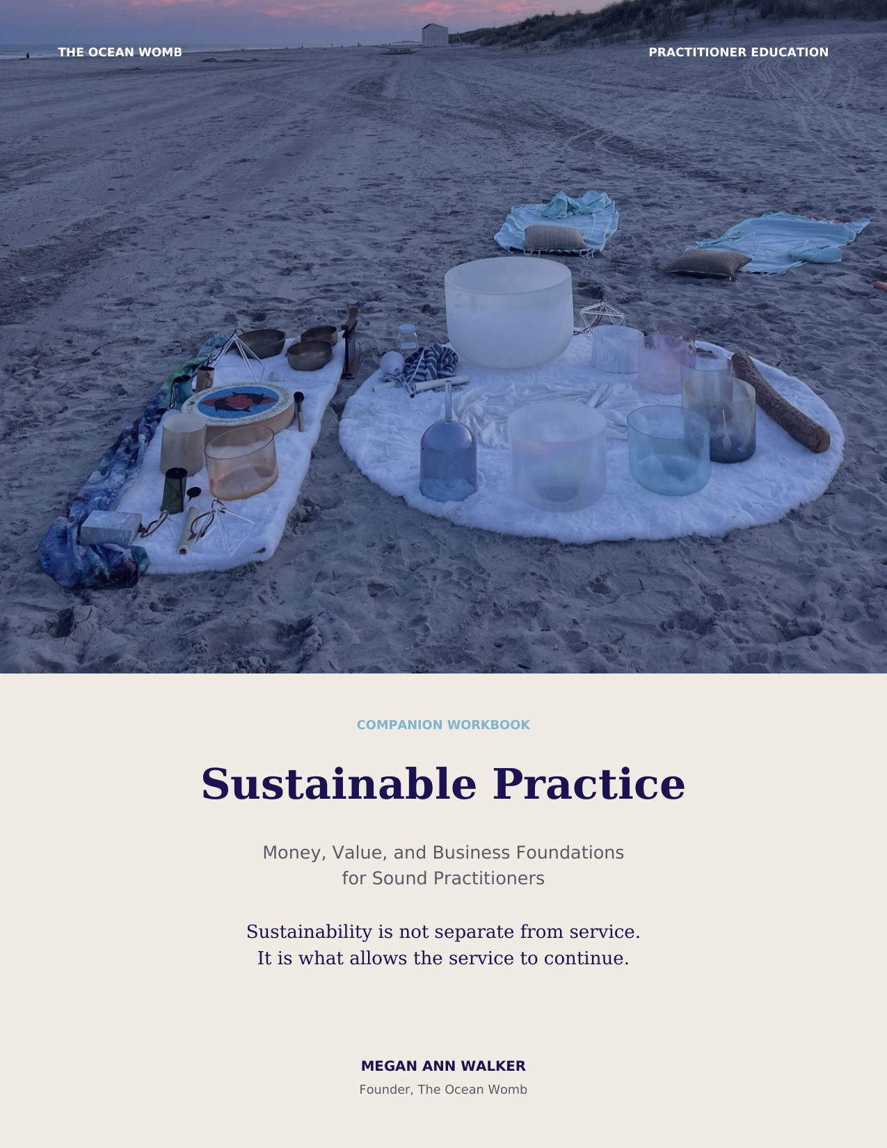 Sustainable Practice Workbook