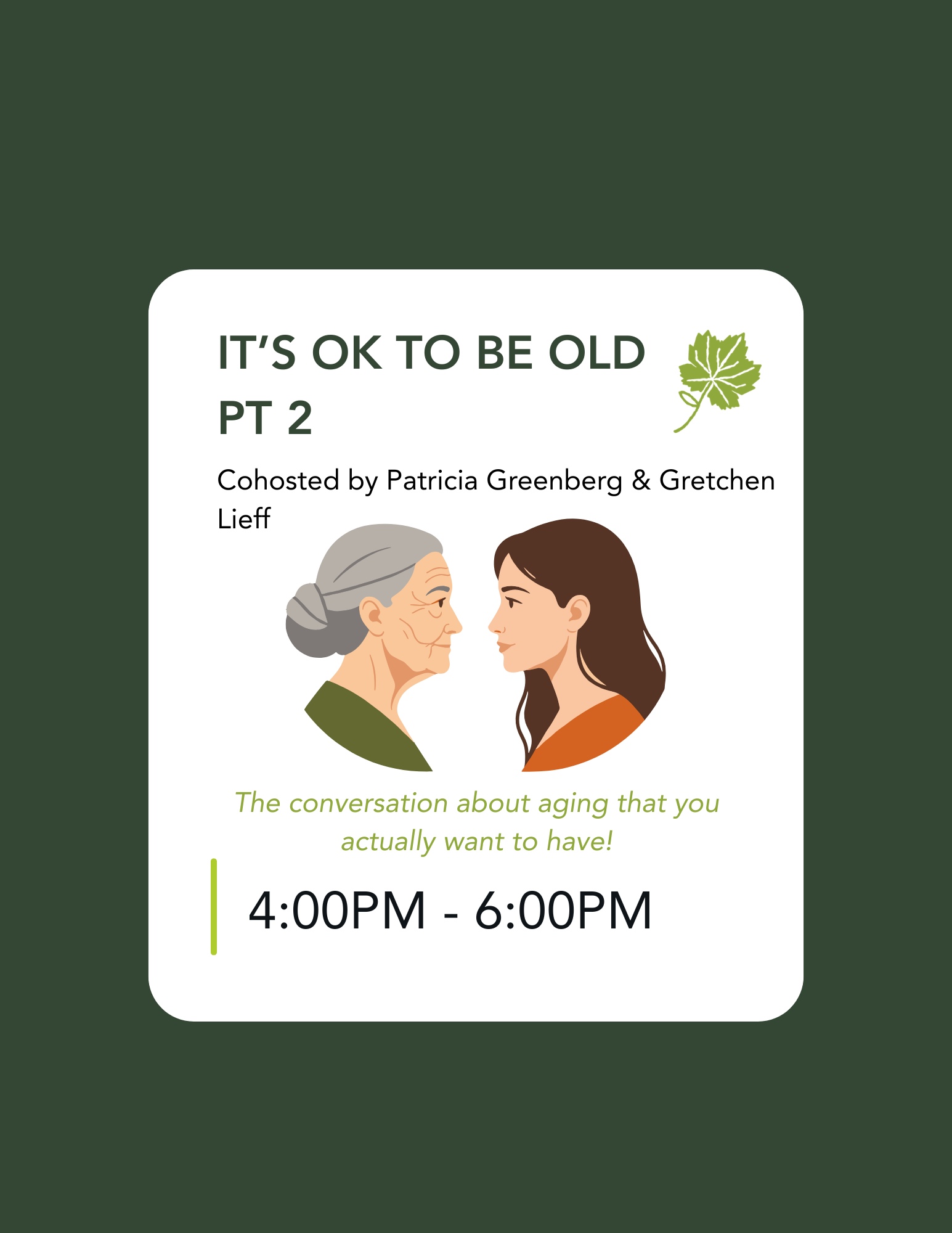 It’s OK to be Old Pt. 2