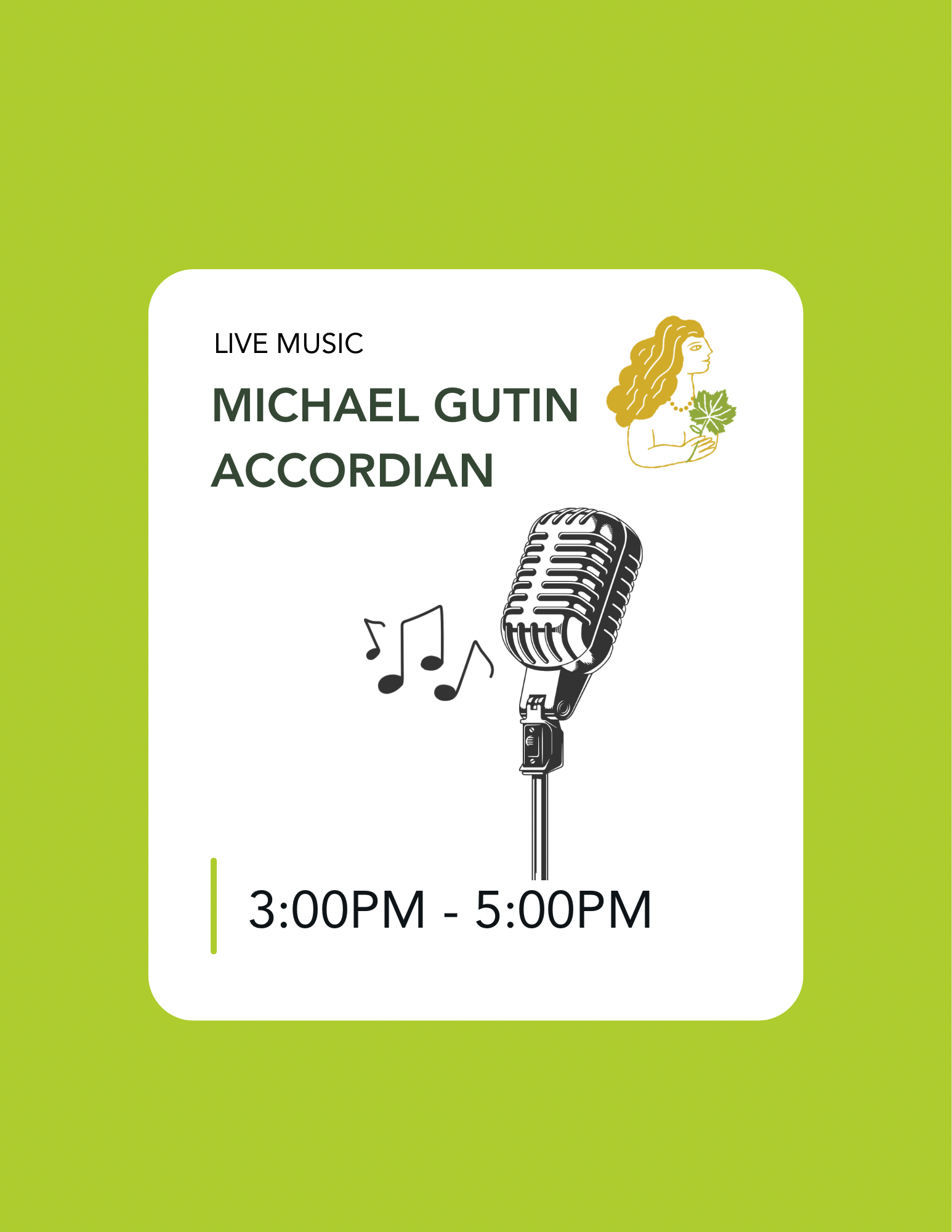 Live Music: Michael Gutin - Accordian