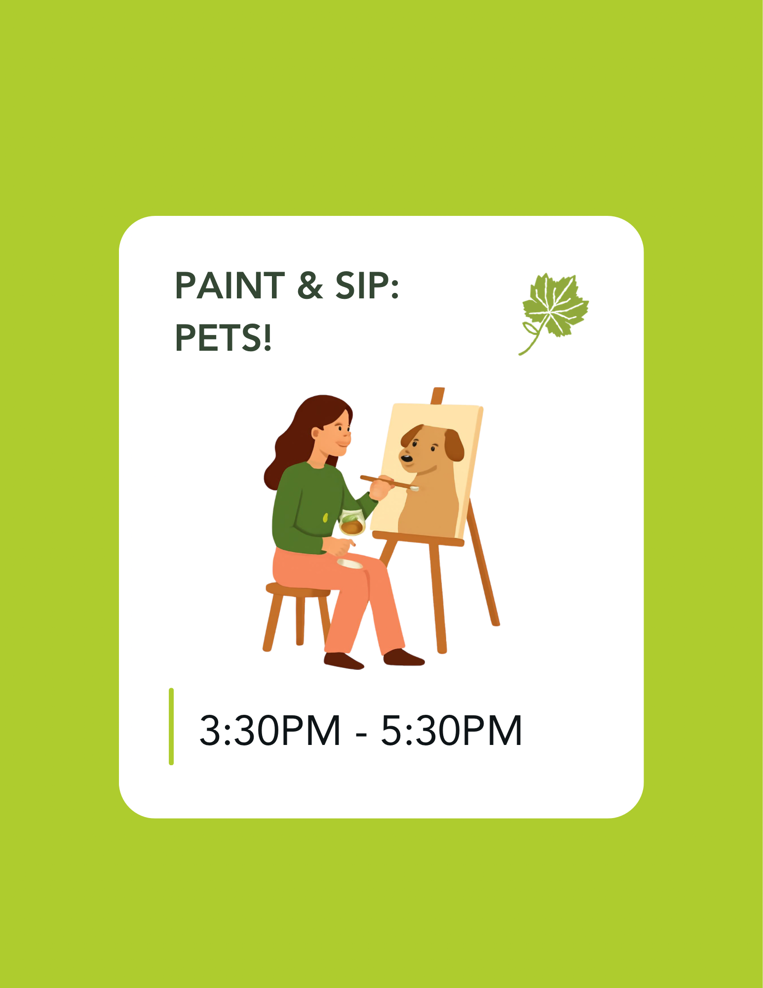 Paint & Sip: Pets!