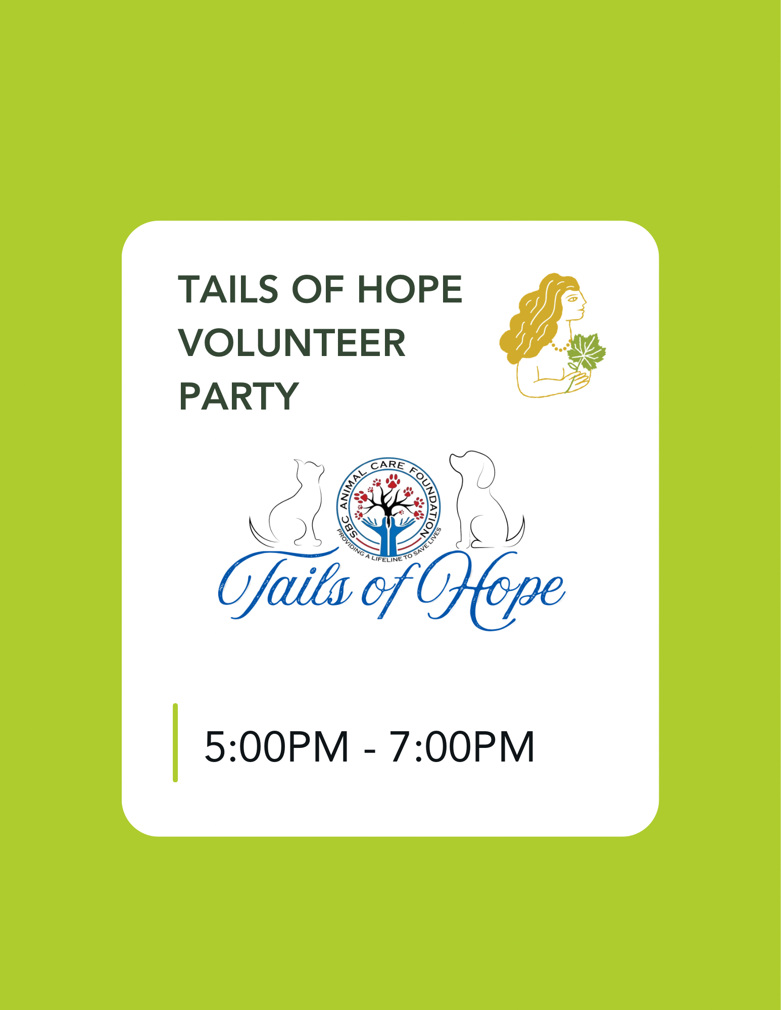 Tails of Hope Volunteer Party