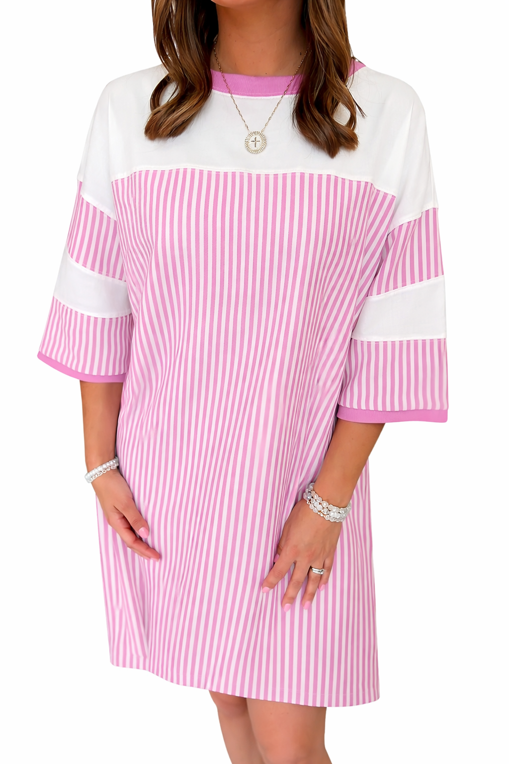 Blush & Bright Tee Dress