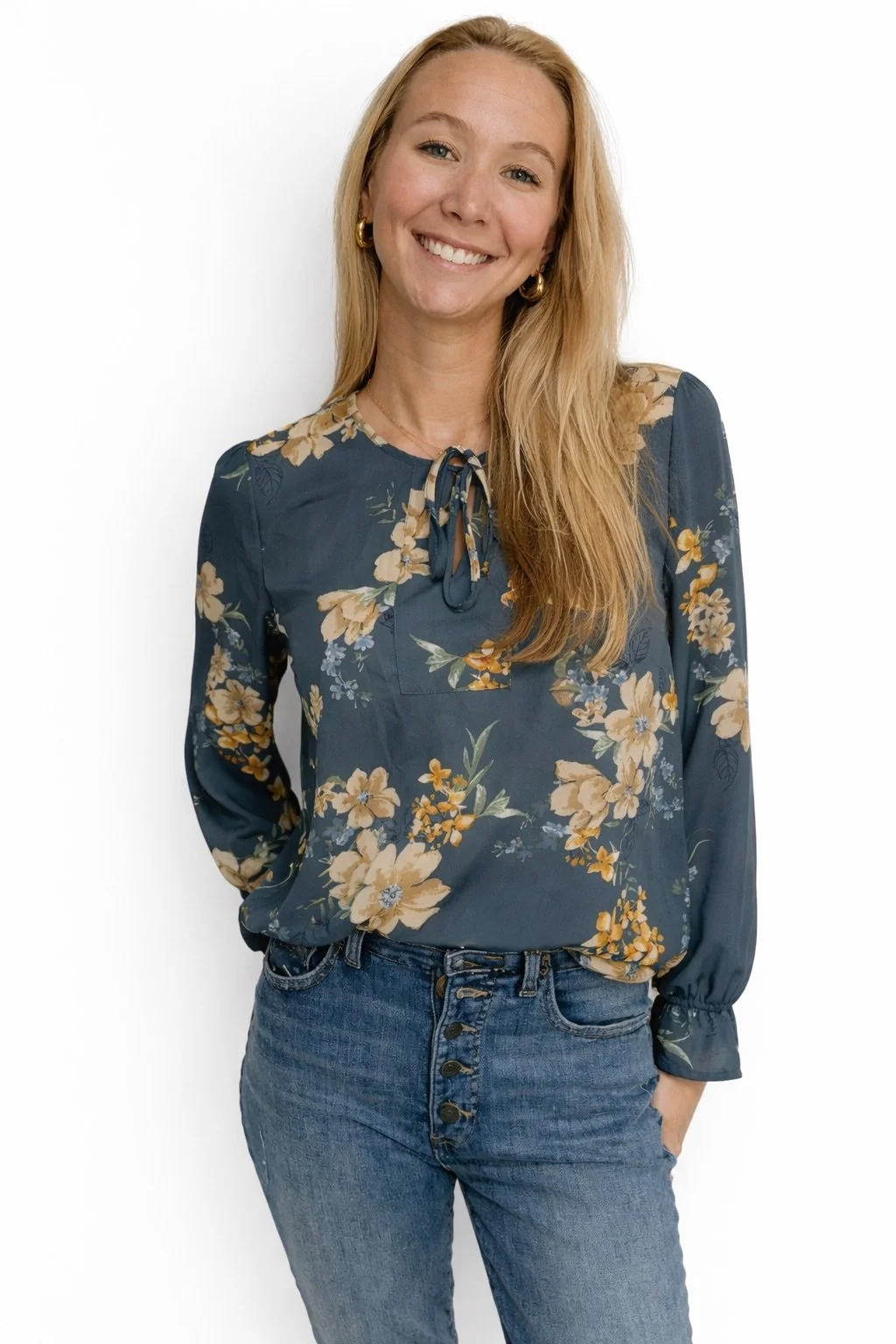 Blue Ridge Bloom Blouse