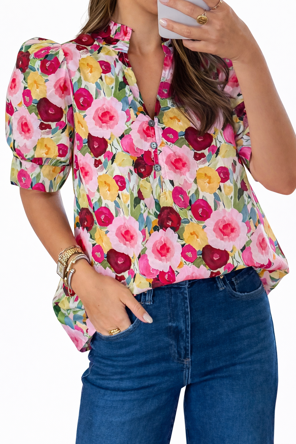 Rosé Garden Blouse