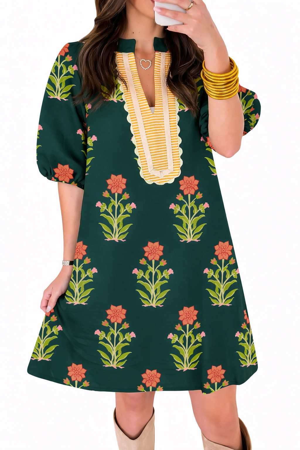 The Emerald Bloom Dress