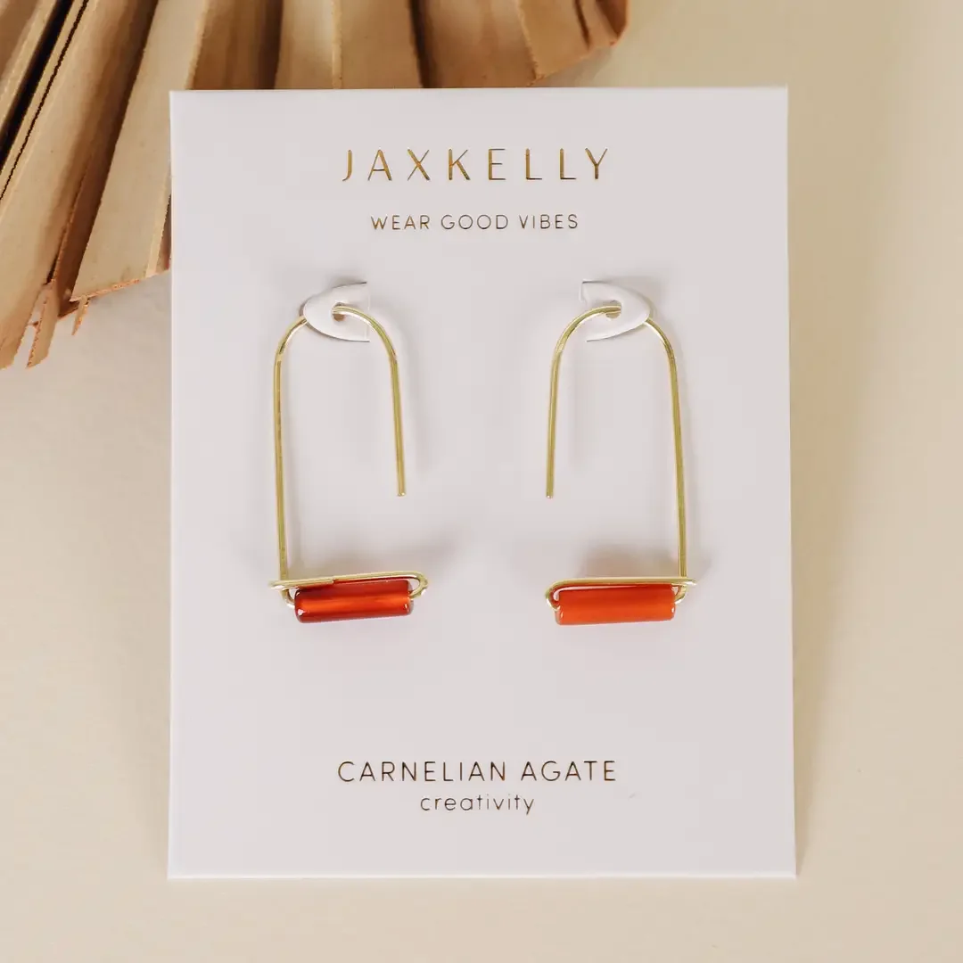 Carnelian Agate Earrings