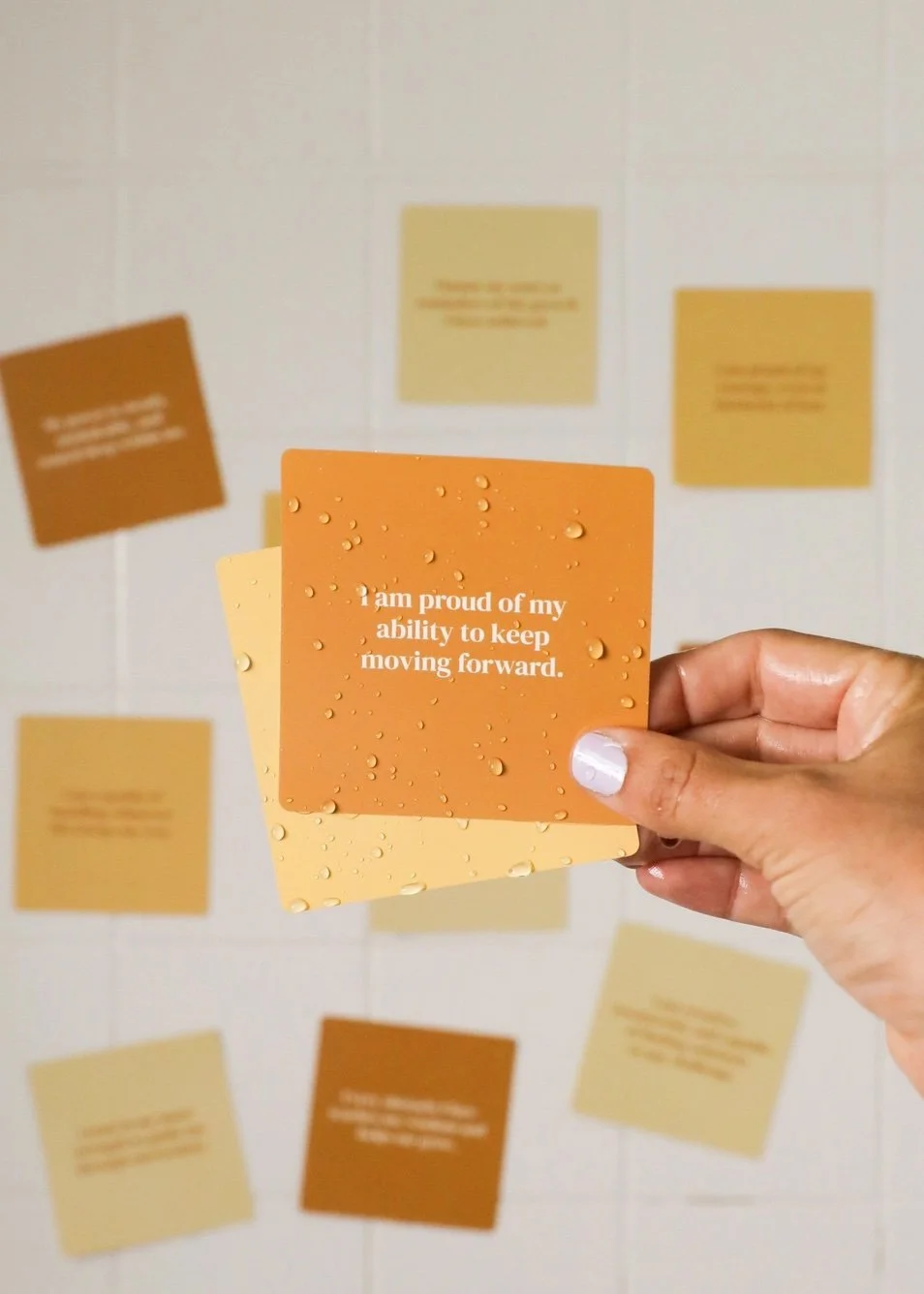 Shower Affirmation Cards - Strength