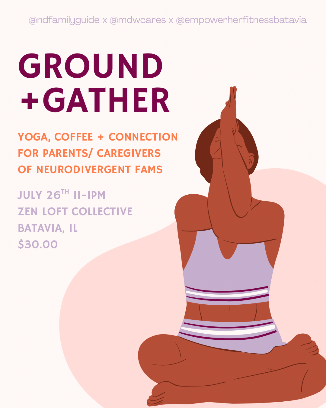 Ground + Gather Yoga & Coffee for Parents and Caregivers of ND Individuals