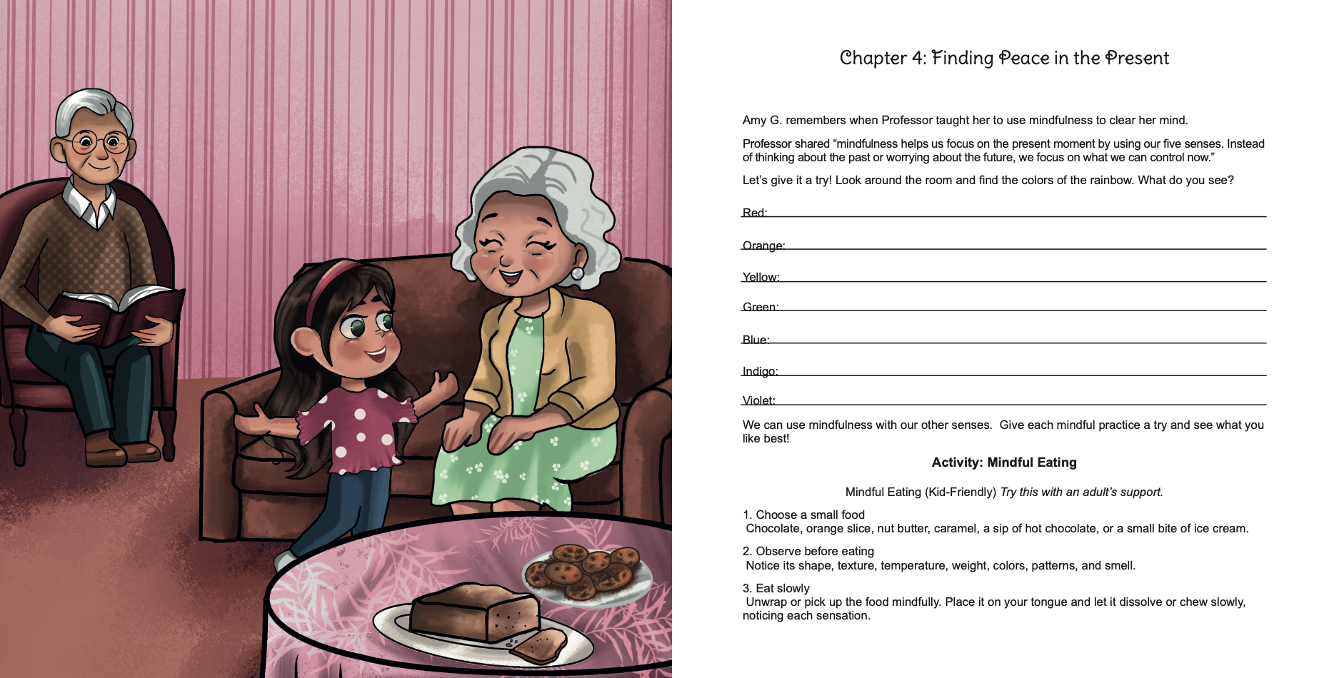 Interior page from You Are Brave, Amy G. Companion Workbook