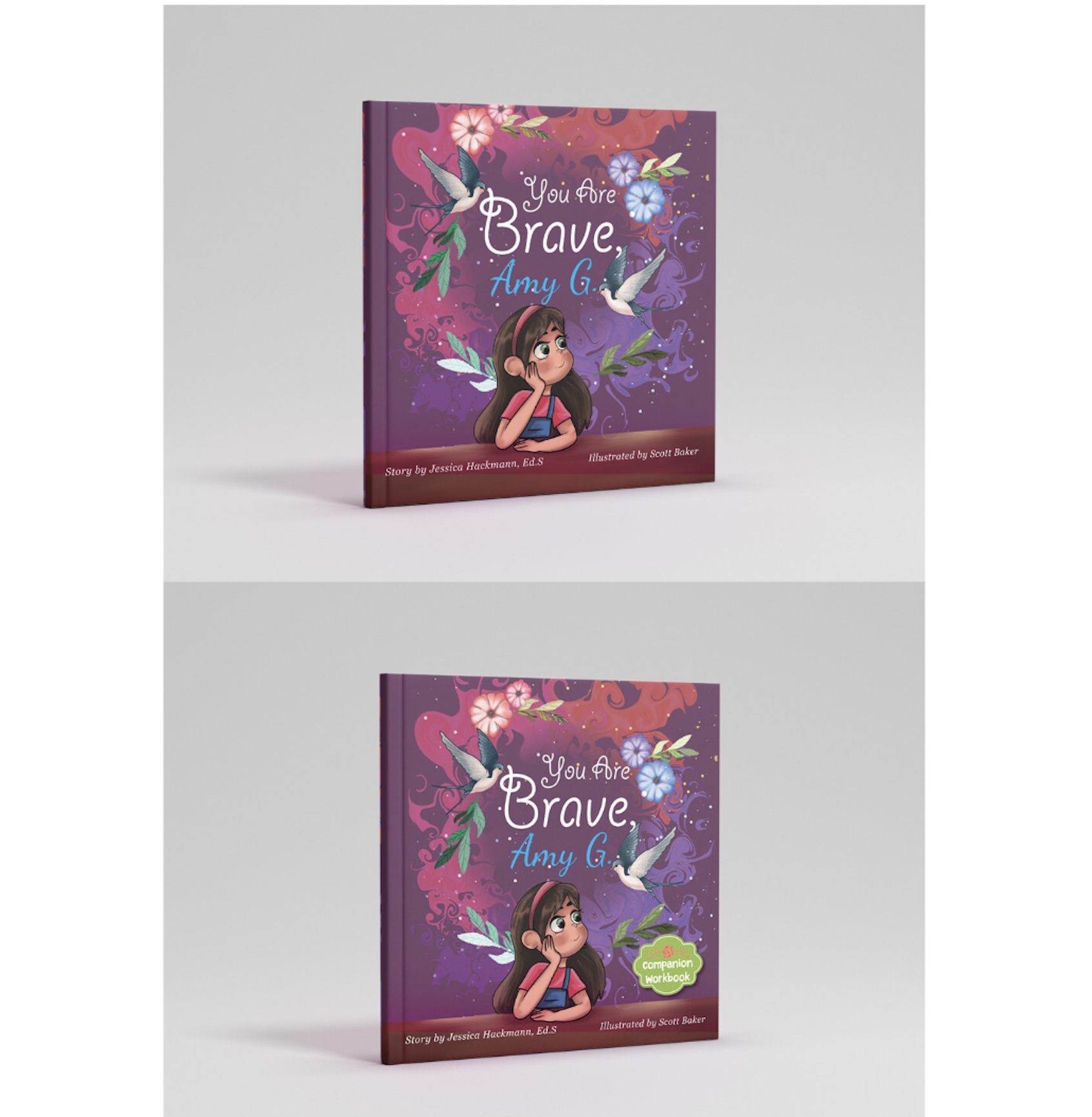 Image of You are Brave, Amy G. Cover and You are Brave, Amy G. Companion Workbook Cover