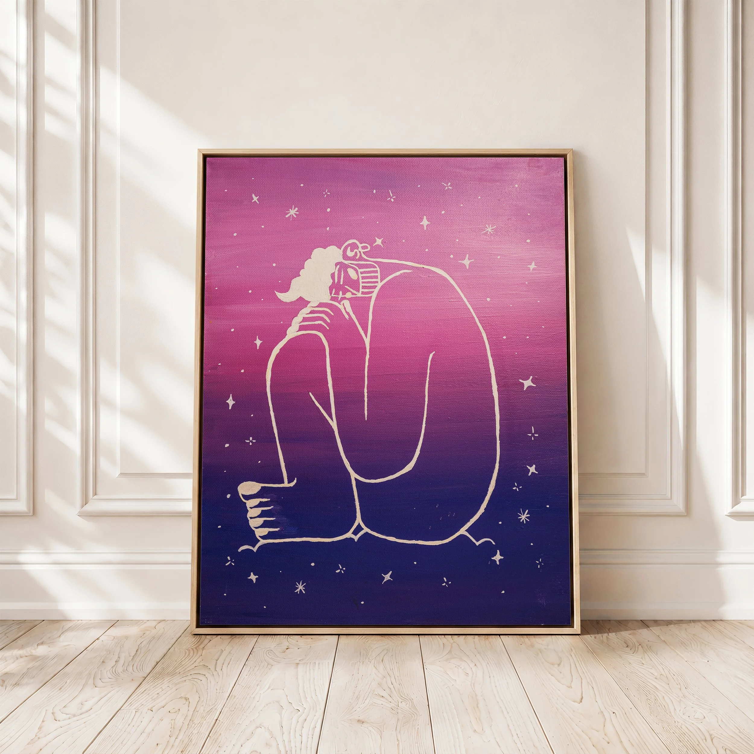 “I worship the myth I made outta you” - original artwork 