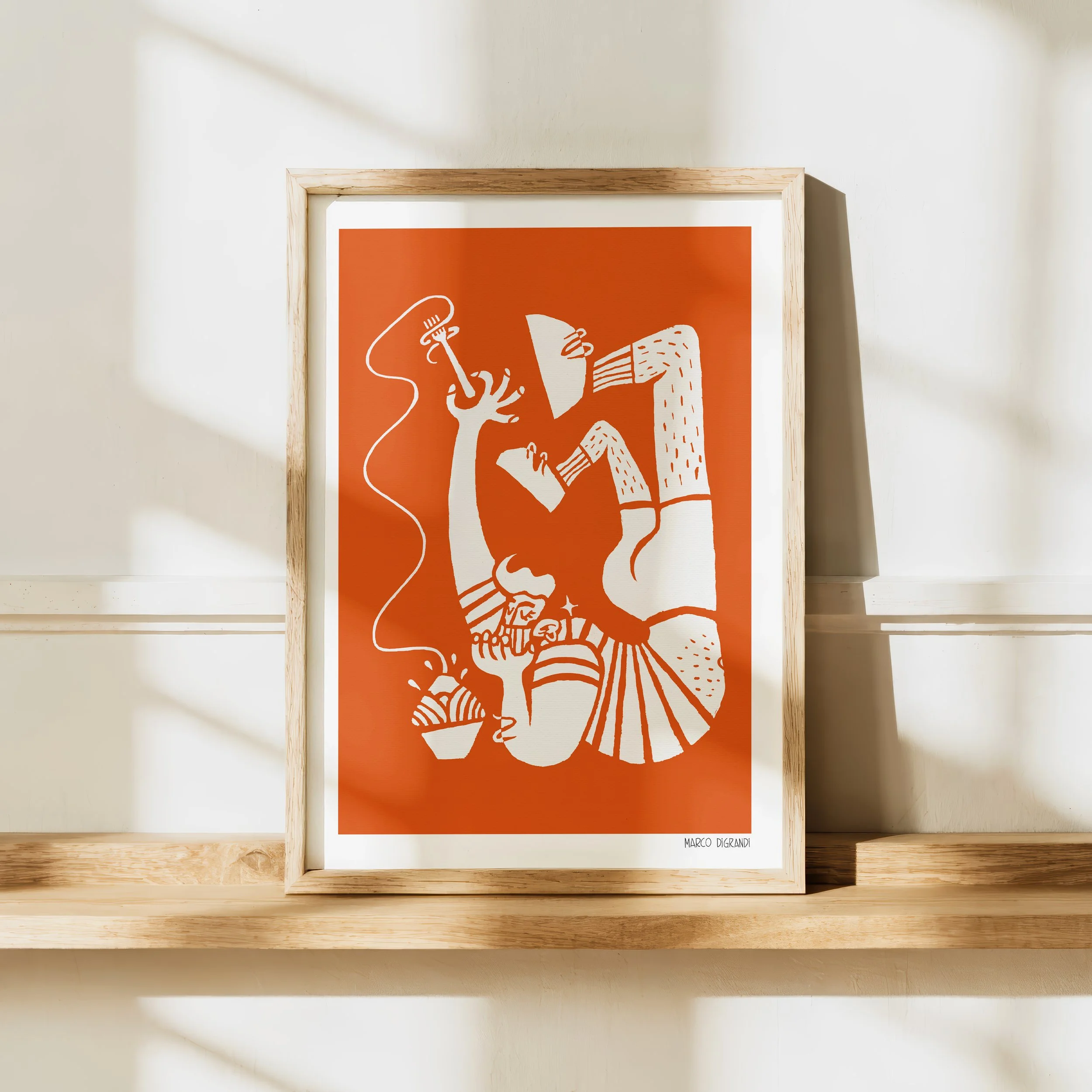 "Spaghetti Are My Love Language" - giclée fine art print