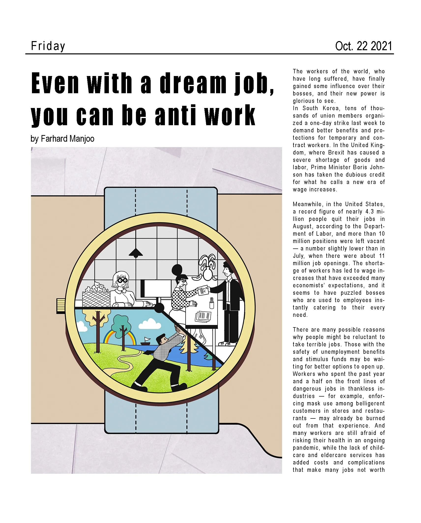 Even with a dream job, you can be anti-work