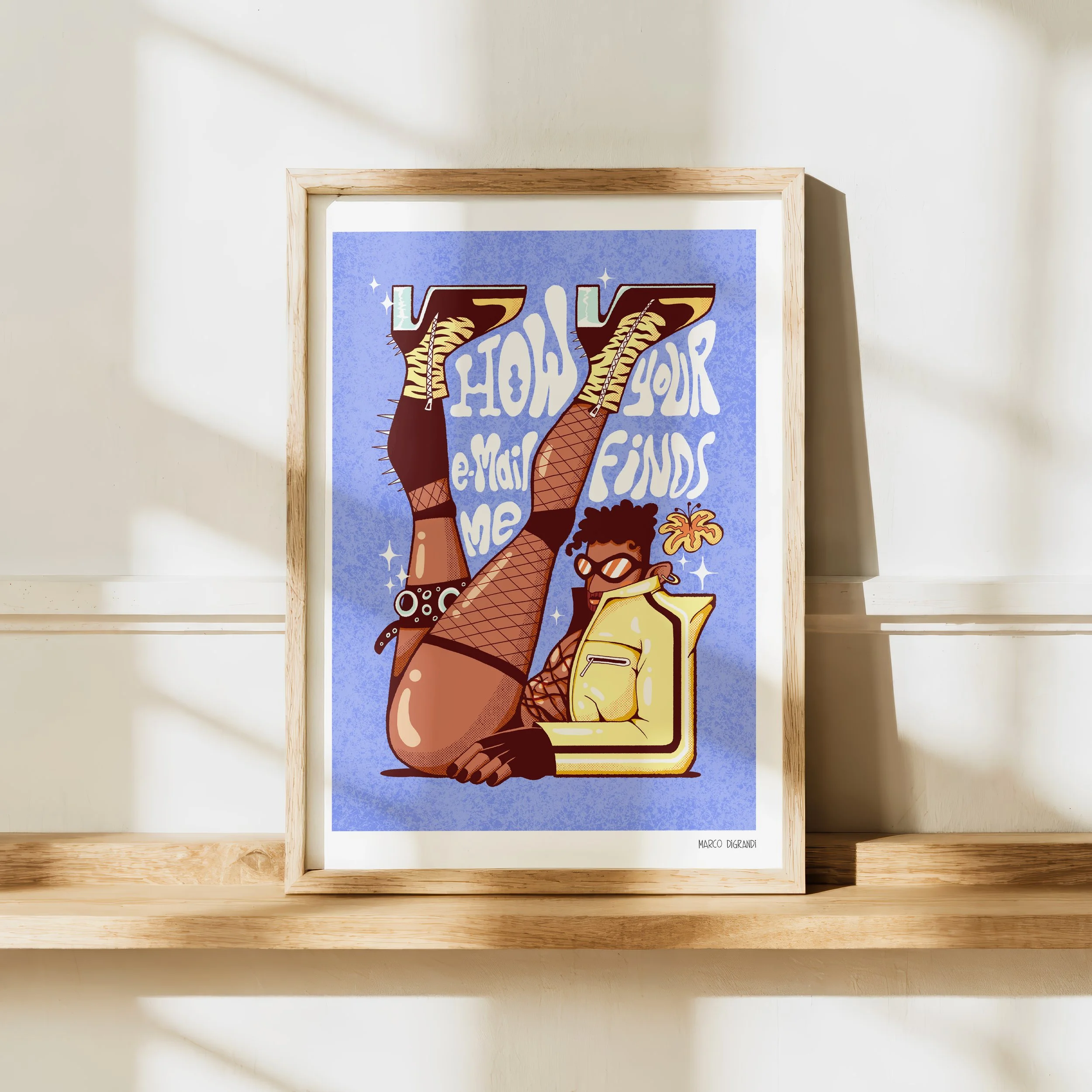 "How Your E-Mail Finds Me" - giclée fine art print