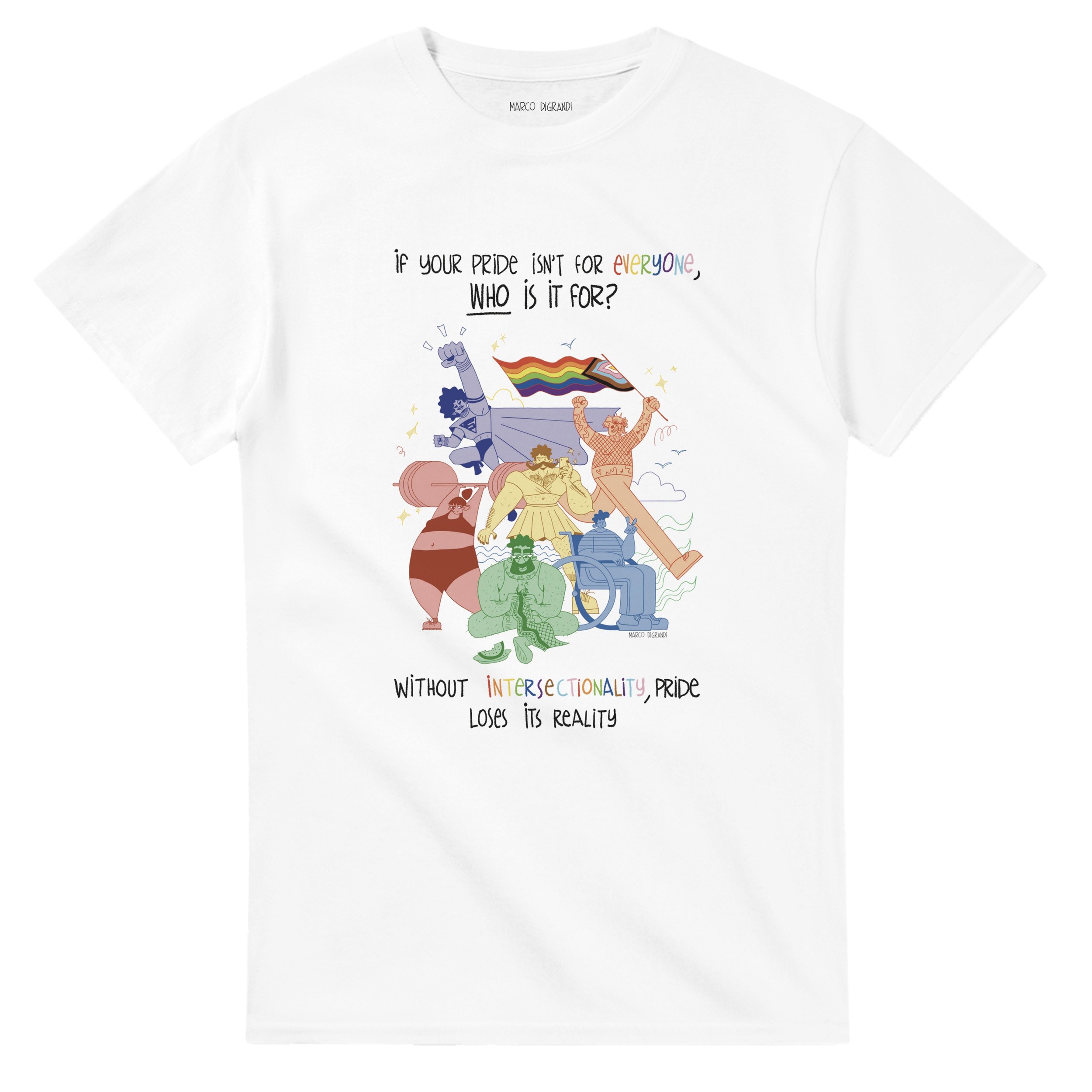 "Intersectional Pride" 100% cotton T-shirt | Gildan® 5000