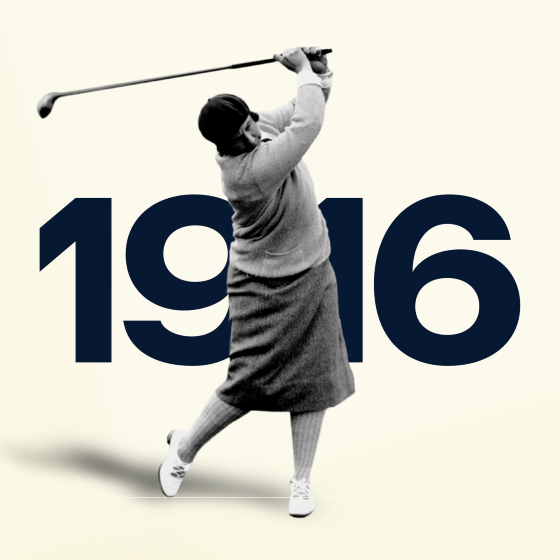 Female golfer in 1916 who golfed at Cobbs Creek b before women could even vote