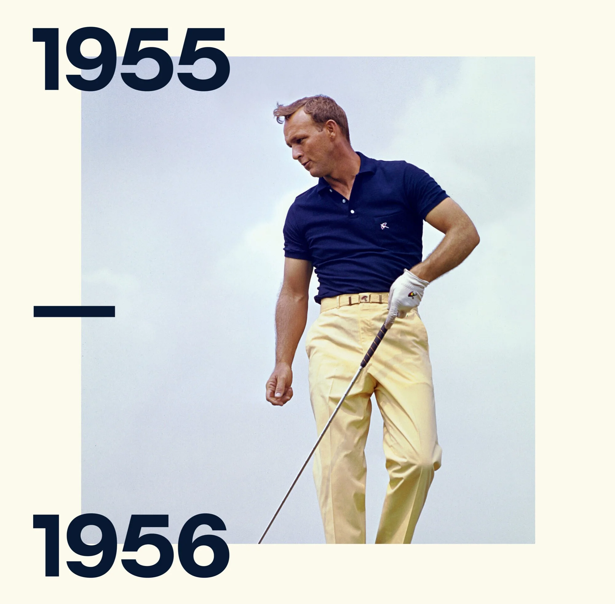 Arnold Palmer in 1955-1956 at Cobbs Creek where Daily News Open was hosted