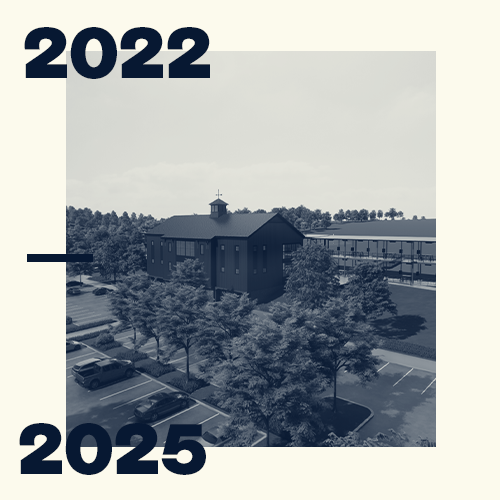 Renderings of Cobbs Creek campus redesign from 2022-2025