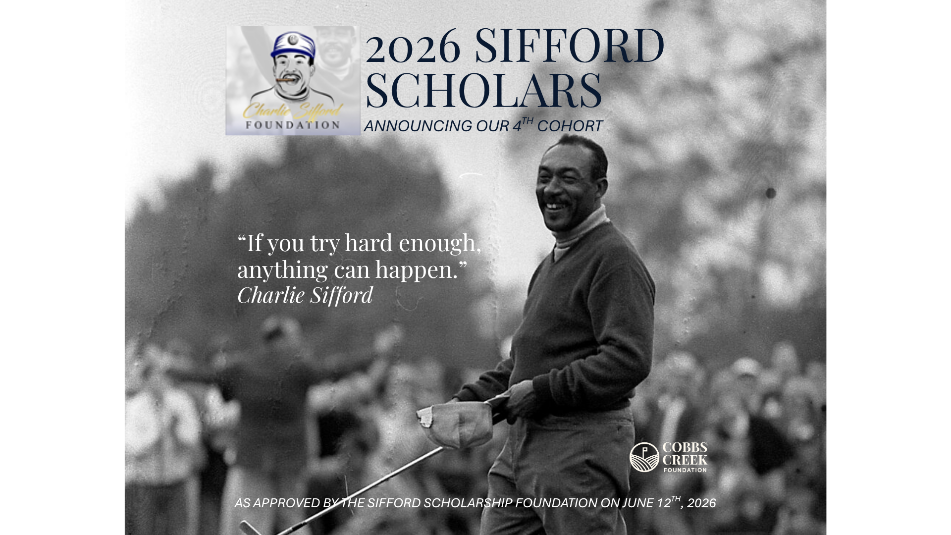 Sifford Scholarship Fund Announces Fourth Cohort of Sifford Scholarship Awardees 