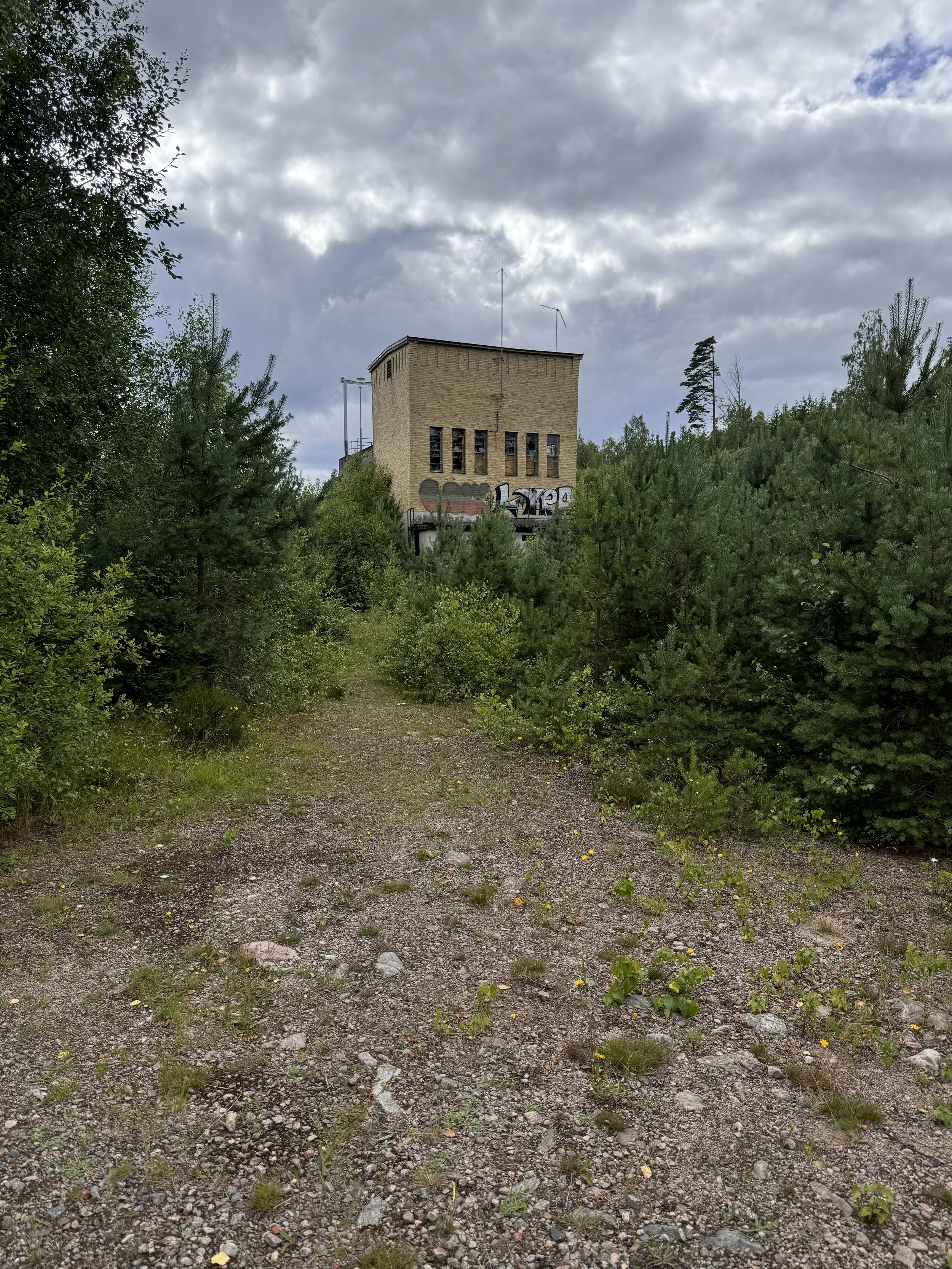 Destroyed hydro powerplant