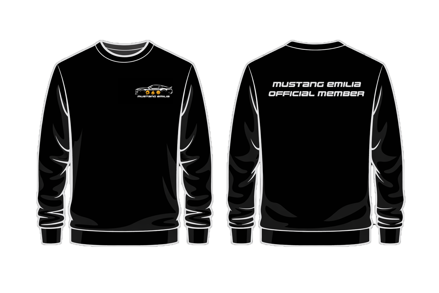 Felpa senza Cappuccio Mustang Emilia