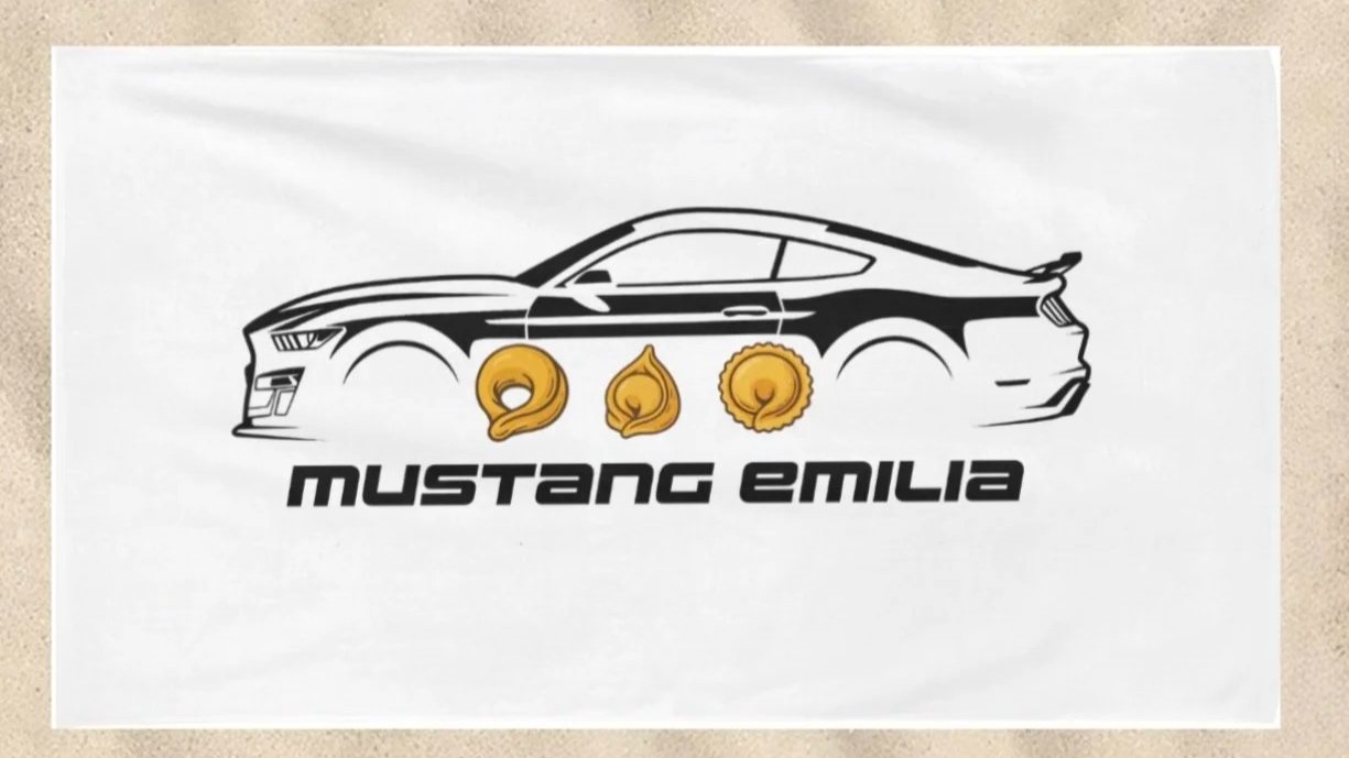 Telo Mare Personalizzato Mustang Emilia
