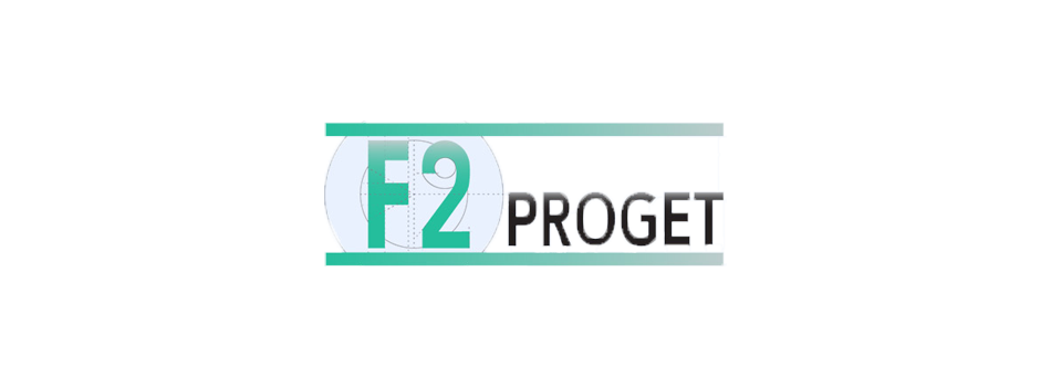 Logo di PROGET con sfondo bianco e testo in verde e nero.