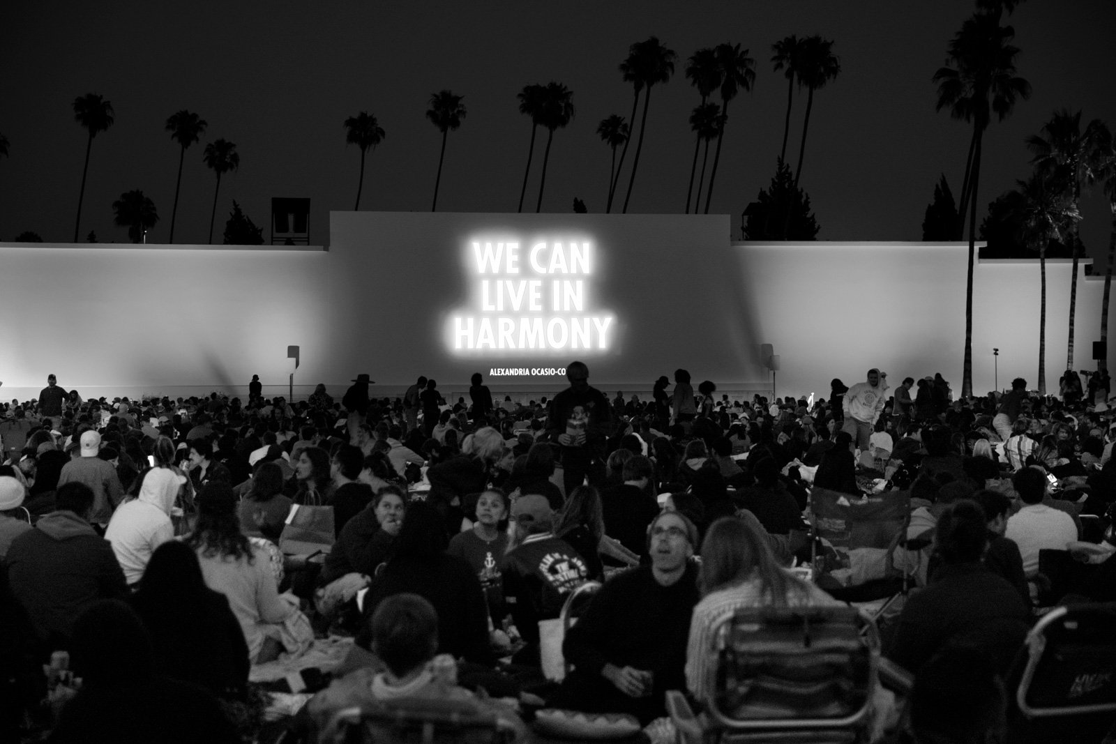 HURT EARTH, 2022
Video projection
Hollywood Forever Cemetery, Los AngelesText: Alexandria Ocasio-Cortez, statement during US Housesession, Washington, DC, July 21, 2021.
© 2022 Jenny Holzer, member Artists Rights Society (ARS), NY
Photo: Steven Calco