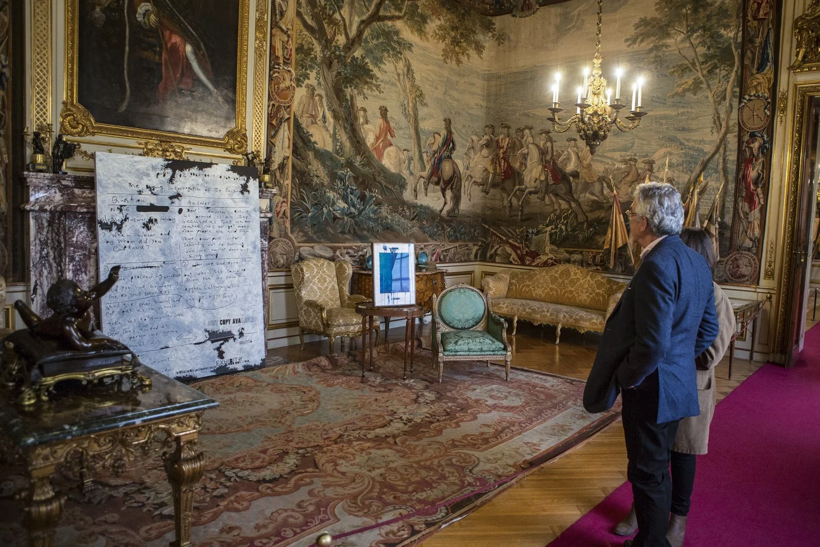 Question Answer, 2014; SECRET 9, 2017
Installation: SOFTER: Jenny Holzer at Blenheim Palace, Blenheim Palace, Woodstock, England, 2017
September 29–December 31, 2017
Texts: U.S. government documents
Photo: Studio8