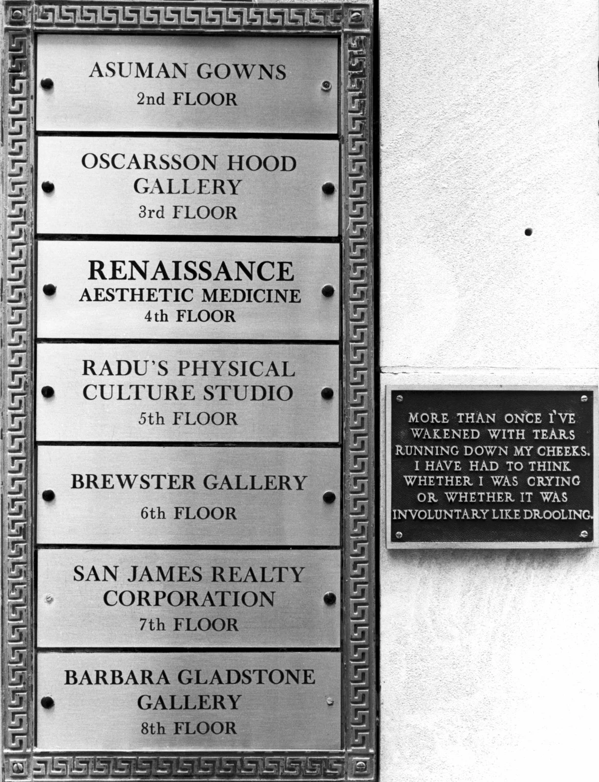 Site: Des Moines Art Center, Des Moines, Iowa, USA
December 5, 1986–February 1, 1987
Text: Living, 1980–82