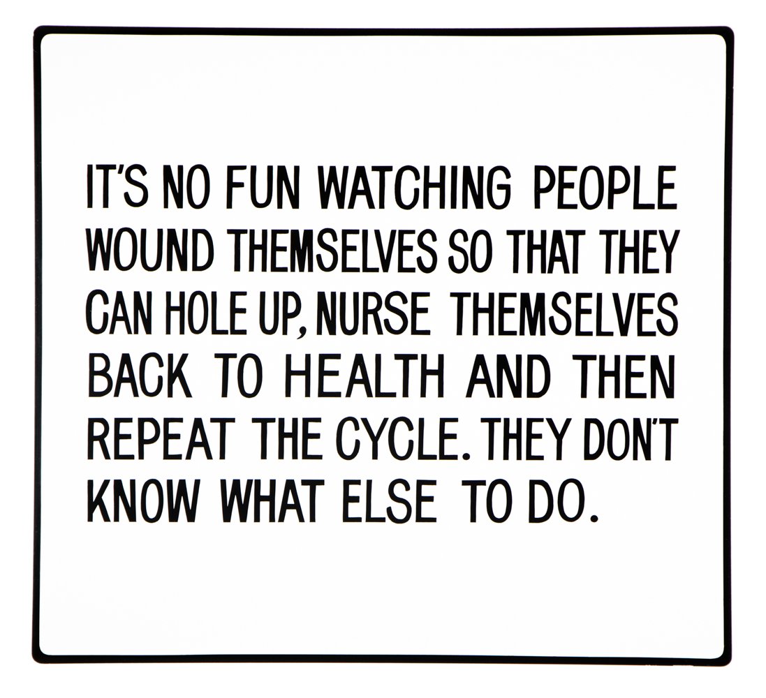 Text: Living, 1980–82