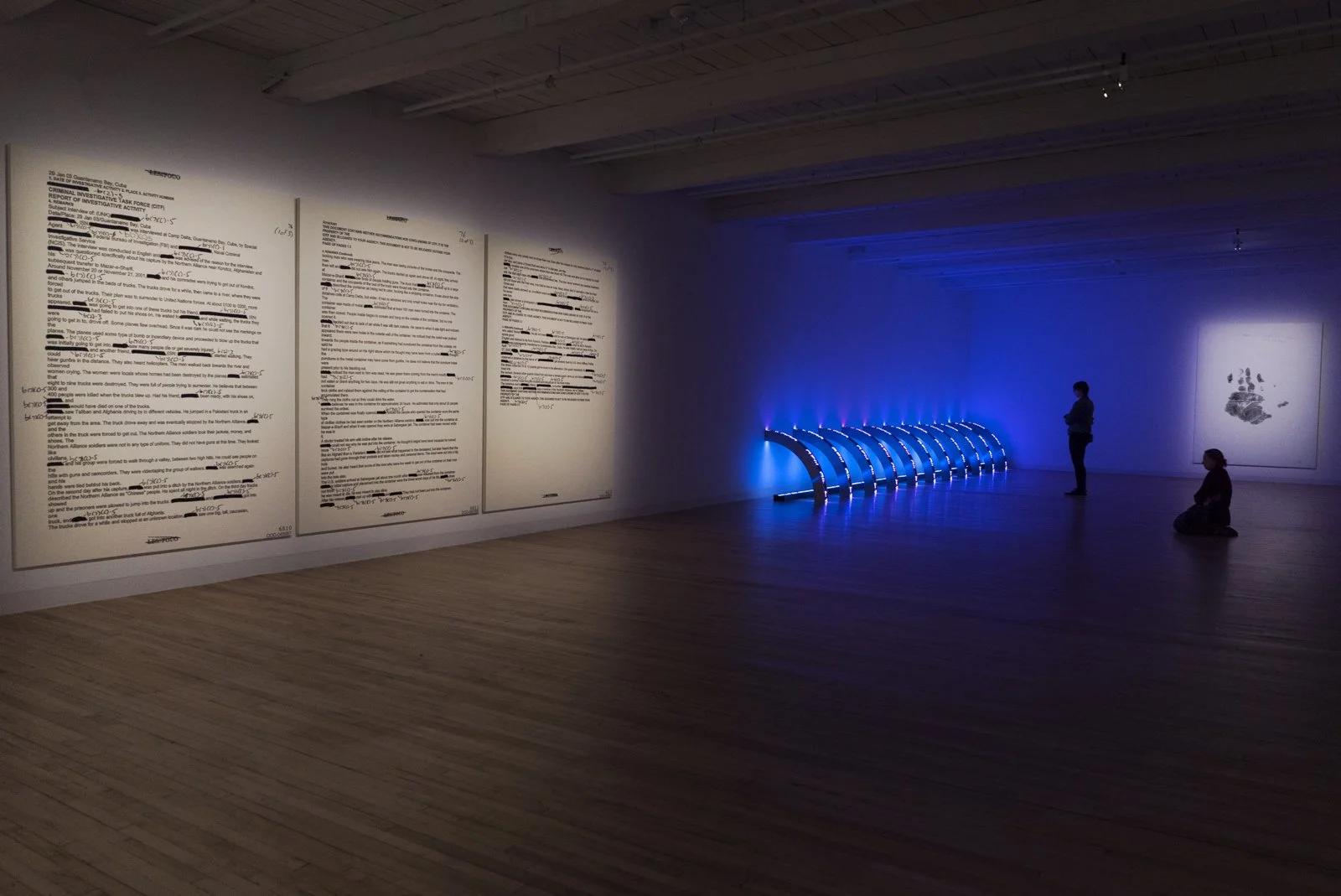 Exhibition View: Jenny Holzer, Massachusetts Museum of Contemporary Art, North Adams, Massachusetts, USA, 2017
May 28, 2017–May 1, 2025
Photo: Jake Forney