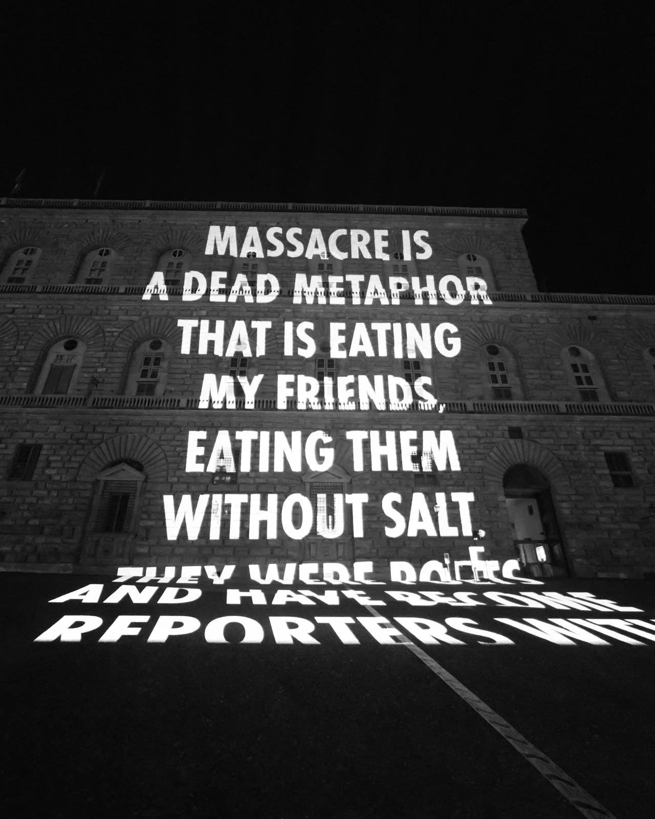 Site: Pitti Palace, Florence, Italy
June 15, 2017
Text: “Massacre” from ADRENALIN by Ghayath Almadhoun, English
translation by Catherine Cobham, © 2017 by the author and the translator.
Used with permission of the author and the translator.