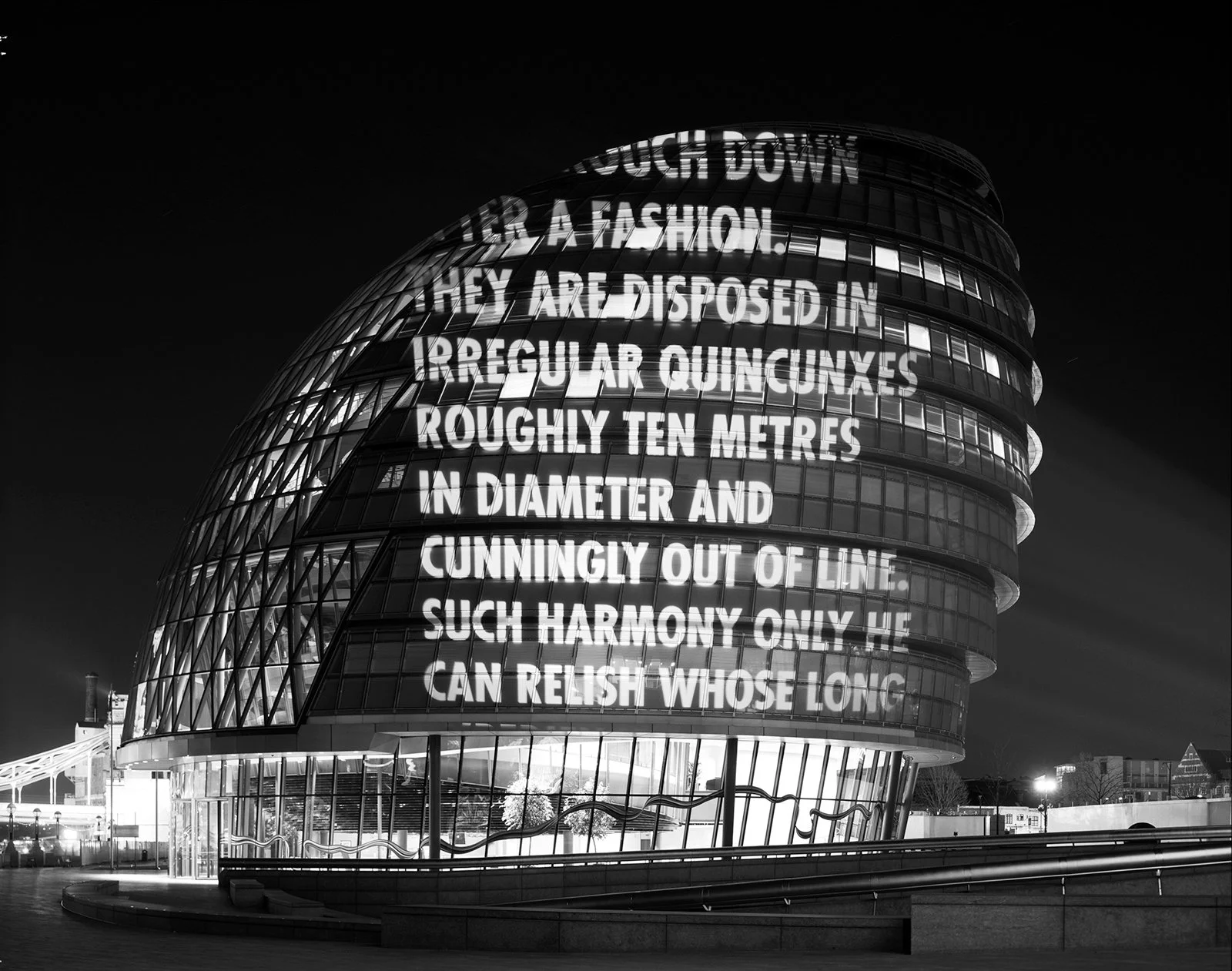Site: City Hall, London
April 7, 2006
Text: The Lost Ones by Samuel Beckett. Published by Calder Publications London.
Projection: FX Productions; Charles Passarelli
Photo: Attilio Maranzano