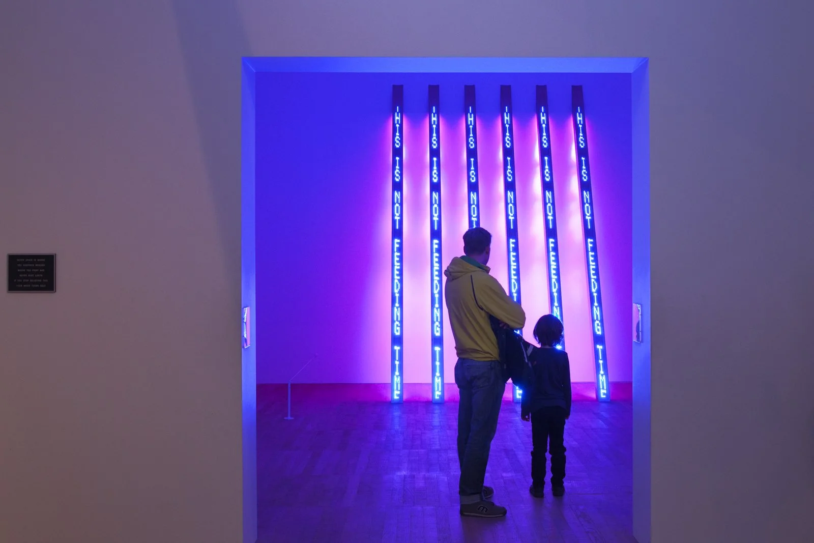 Blue Purple Tilt, 2007; Survival: Outer space is where you discover…, 1984
Installation: ARTIST ROOMS: Jenny Holzer, Tate Modern, London, 2018
July 23, 2018–July 31, 2019
Text: Blue, 1998; Survival, 1983–85
Photo: Lee Pretious