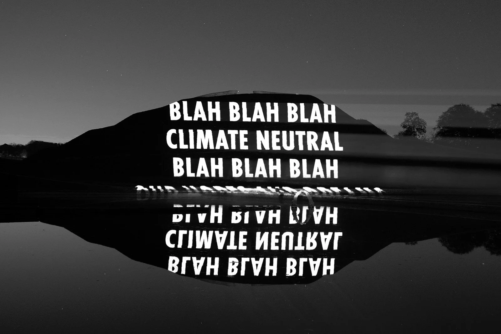 HURT EARTH, 2021
Light projection
Jupiter Artland, Edinburgh, Scotland
Text: Greta Thunberg, Keynote Speech at Youth4ClimateConference, Pre-COP26, September 28, 2021
© 2021 Jenny Holzer, member Artists Rights Society (ARS), NY
Photo: Ryan Buchanan
