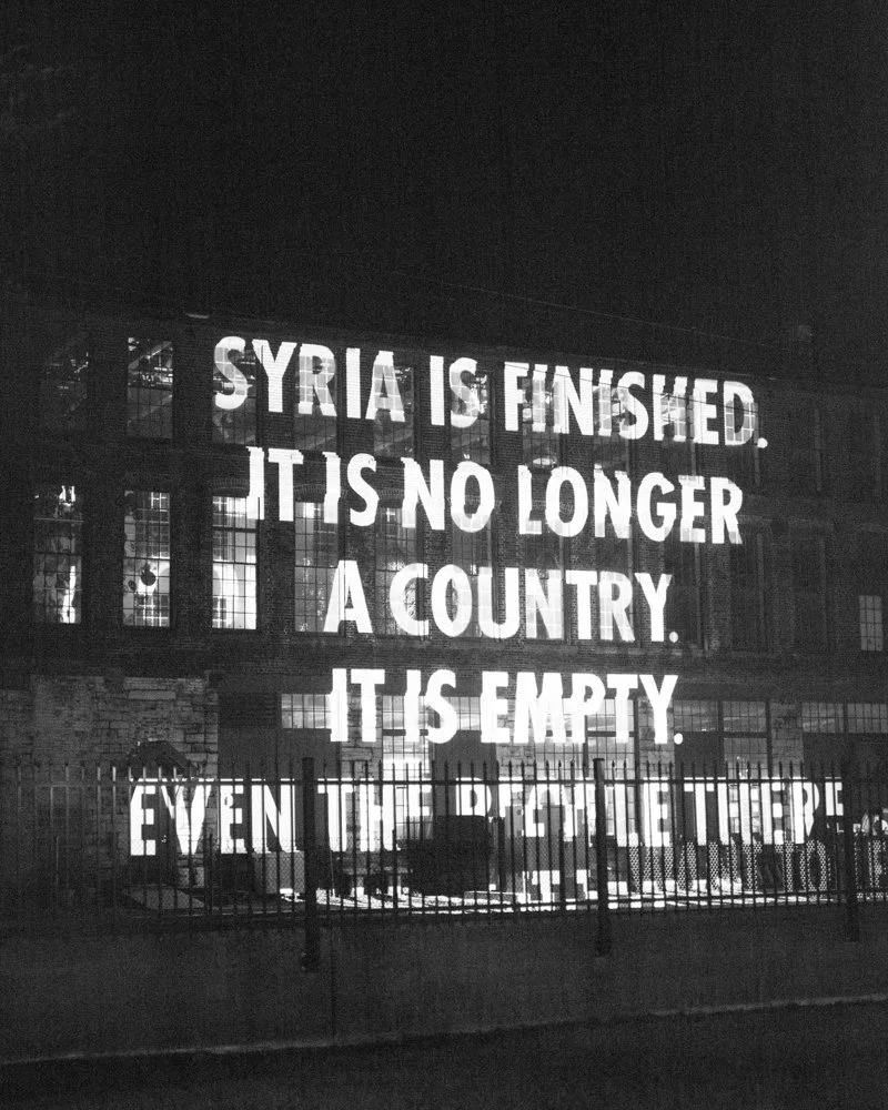 Site: Massachusetts Museum of Contemporary Art (Mass MoCA), North Adams, USA
May 27 – June 25, 2017
Text: Interviews conducted by Save the Children in FYROM, from case study
copyright © 2015 by Save the Children. Used with permission of Save the Chil