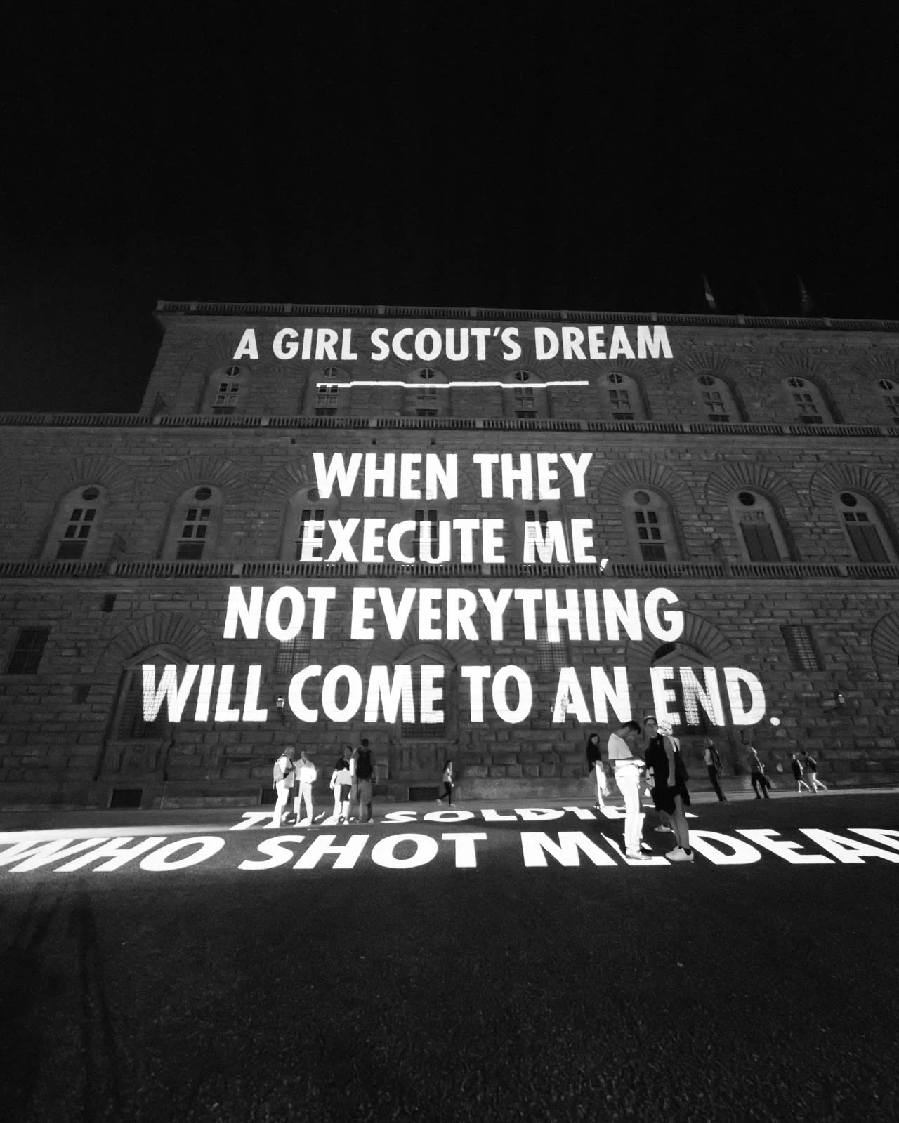 Site: Pitti Palace, Florence, Italy
June 15, 2017
Text: “A Girl Scout’s Dream” from Building the Barricade by Anna
Świrszczyńska, English translation by Piotr Florczyk, © 2016 by the
translator. Used with permission of Ludmiła Adamska-Orłowska and th