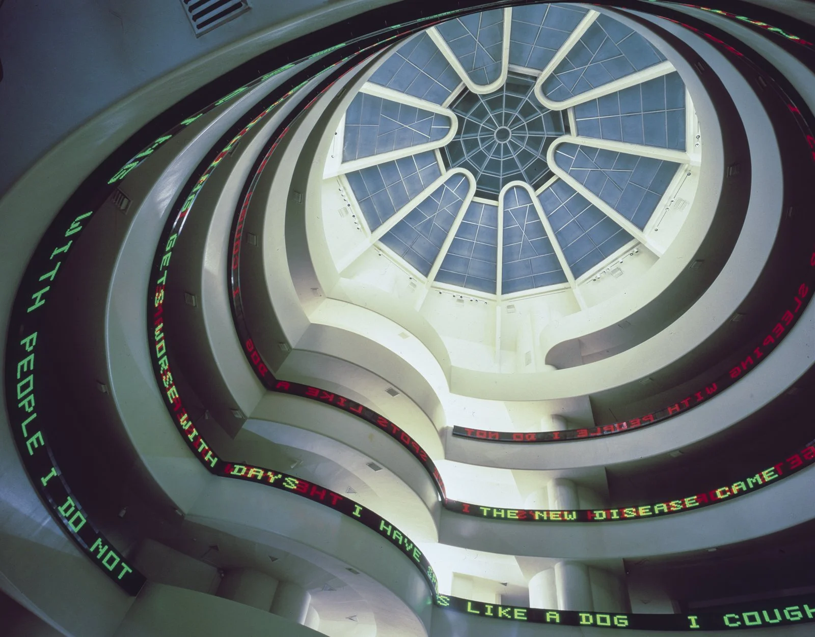 Site: Solomon R. Guggenheim Museum, New York
December 12, 1989–February 25, 1990
Text: Laments, 1989
Photo: David Heald