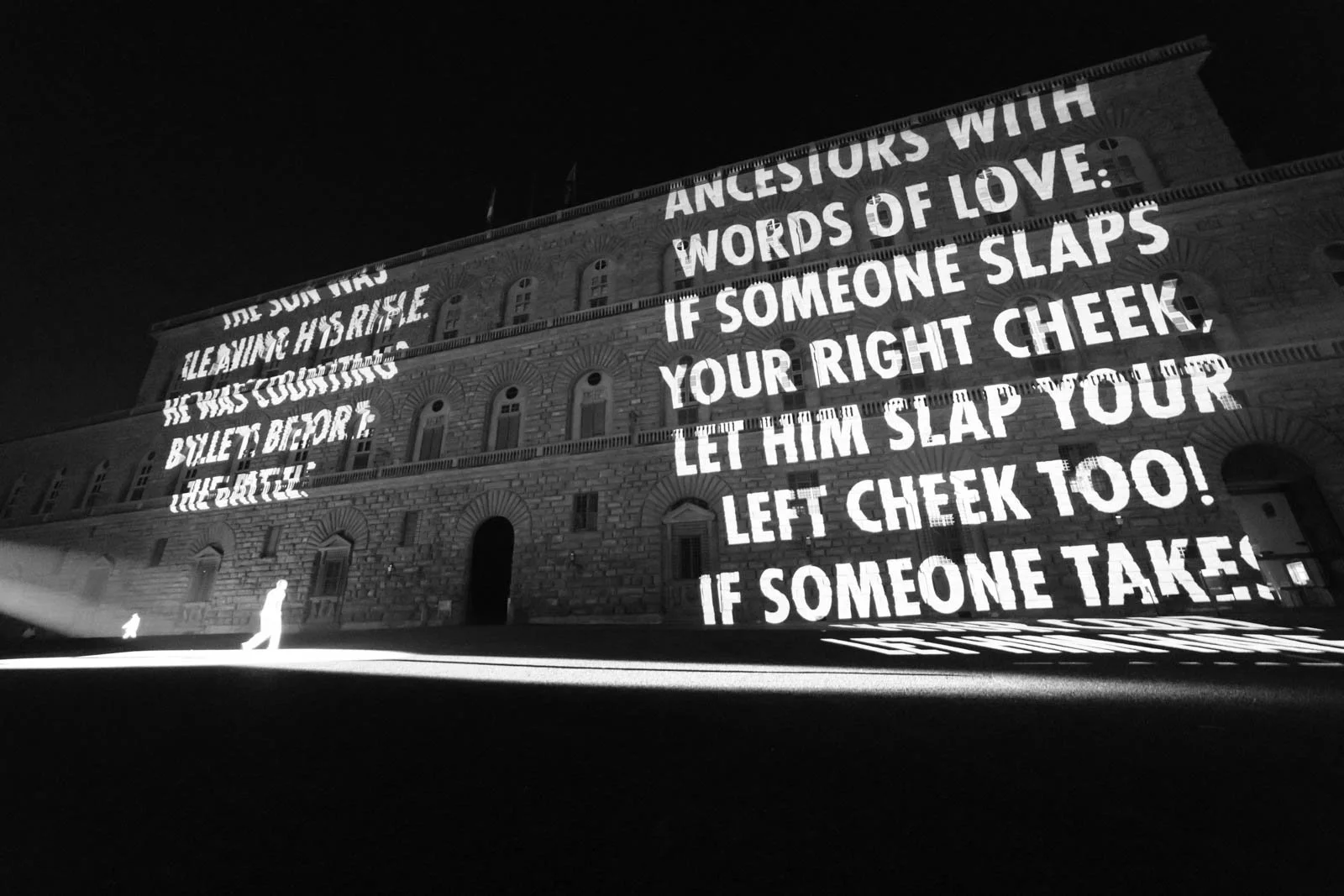 Site: Pitti Palace, Florence, Italy
June 15, 2017
Text: “Forgot about His Mother” from Building the Barricade by Anna
Świrszczyńska, English translation by Piotr Florczyk, © 2016 by the
translator. Used with permission of Ludmiła Adamska-Orłowska and