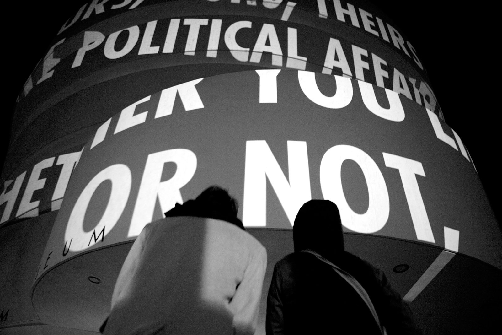 Site: Solomon R. Guggenheim Museum, New York
September 22–December 31, 2008
Text: “Children of Our Age” from View with a Grain of Sand by Wisława Szymborska, copyright © 1993 by the author. English translation by Stanisław Barańczak and Clare Cavanag