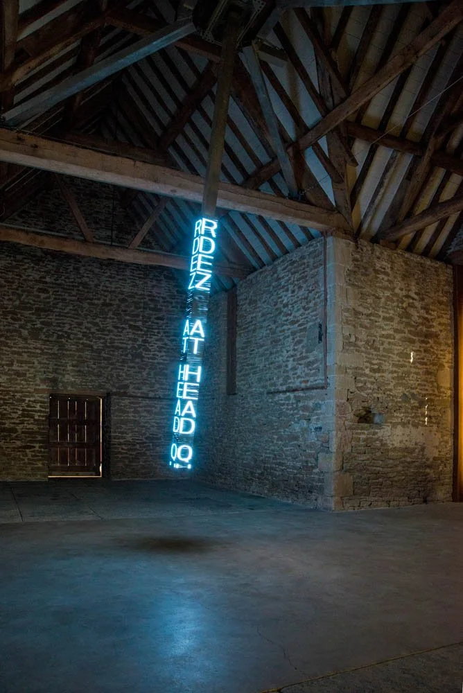 Site: Hauser & Wirth Somerset, Bruton, England
July 12–November 1, 2015
Text: U.S. government documents
Photo: Ken Adlard