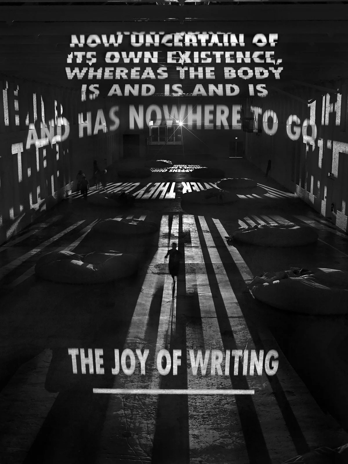 Site: Massachusetts Museum of Contemporary Art, North Adams, Massachusetts, USA
November 17, 2007–November 17, 2008
Text: “Tortures” and “The Joy of Writing” from View with a Grain of Sand by Wisława Szymborska, copyright © 1993 by the author. Englis