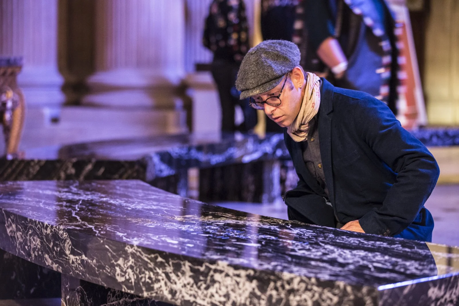 SUCH WORDS, 2017
Installation: SOFTER: Jenny Holzer at Blenheim Palace, Blenheim Palace, Woodstock, England, 2017
September 29–December 31, 2017
Text: “When You Shoot at Me,” “When a Soldier Is Dying,” and “The Last Drop of Air” from Building the Bar