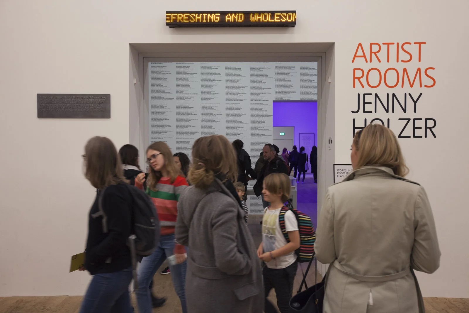 Exhibition view: ARTIST ROOMS: Jenny Holzer, Tate Modern, London, 2018
July 23, 2018–July 31, 2019
Photo: Lee Pretious
